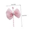 Cabilock Mesh Bow Decorations 5 Pack Fairy Wand Cake Inserts for Birthday Party Decorations Unique Dessert Decor Random Style view 2
