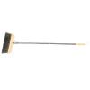 PRETYZOOM Heavy Duty Household Broom Long Handle Bristle Broom with Soft Natural Bristles Stainless Steel Rod and Wooden Handle for Kitchen Outdoor Cleaning view 1