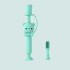 minkissy Silicone Training Toothbrush Bear Handle Safe for Toddlers First Toothbrush for Boys and Girls Finger Brush Oral Care Tool Random Color view 2