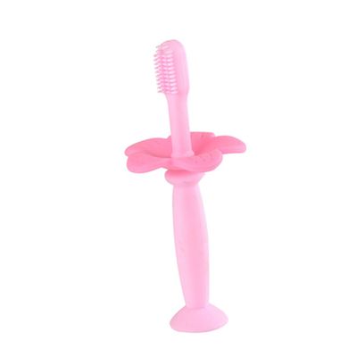 Beavorty 2pcs Silicone Training Toothbrush Protective Baffle for Boy Girl Boys and Girls Extra Soft Bristles for Oral Care for First Brushing Experience