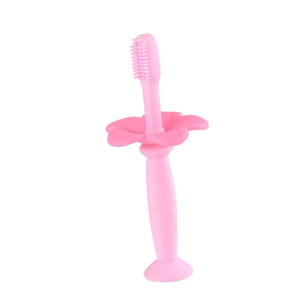 Beavorty 2pcs Silicone Training Toothbrush Protective Baffle for Boy Girl Boys and Girls Extra Soft Bristles for Oral Care for First Brushing Experience