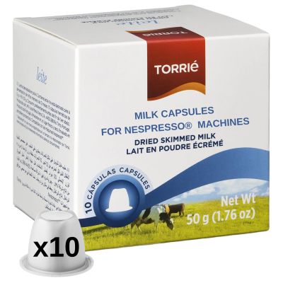 Torri Milk Pods Compatible with Nespresso Original Machines (10 pods)