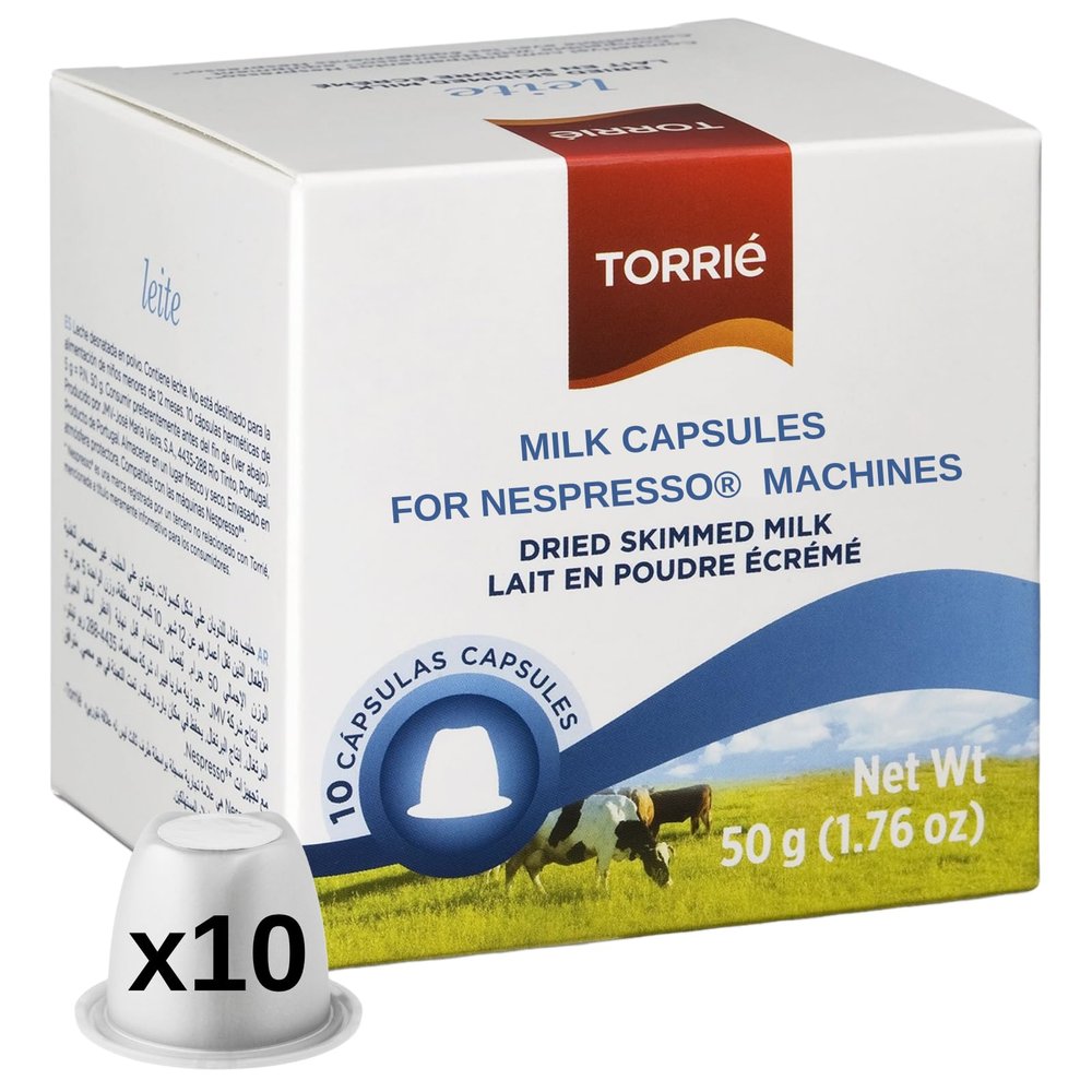 Torri Milk Pods Compatible with Nespresso Original Machines (10 pods)