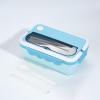 GERRIT Compartment Lunch Box, Plastic Lunch Box, Lunch Box/141 (Color : 02 (Cherry Blossom Pink)) view 4