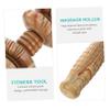 Beavorty Wood Massage Tool for Abdominal Massager Six Wheel Massager for Back and Belly Lightweight Portable Massage Device view 2