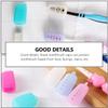 SEWOART 10pcs Toothbrush Head Covers Silicone Toothbrush Covers Accessories for Travel Use in Hotel Home view 4