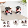 Abaodam 3sets Birthday Cake Toppers Graduation Decorations Student Cake Ornaments Party Ornaments Unique Decor 4pcs*3 view 2