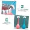 FOMIYES Kids Manual Toothbrush 2pcs Set Soft Bristles Cartoon Toddler Teeth Cleaning Portable Toothbrush for Boys and Girls Oral Care view 2