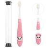 FOMIYES Boy Girl Toothbrush Soft Bristle Manual Tooth Brush with Storage Bucket Gentle Cleaning Handheld Design for Boy Girl Ages Cute Panda Cartoon Style for Daily Oral Care and Travel view 4