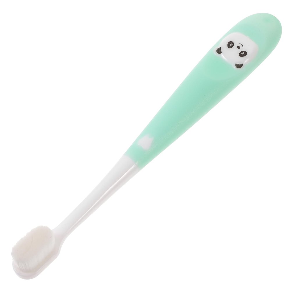FOMIYES Children's Soft Bristle Toothbrush for Ages 2-12 with Storage Bucket, Supple Manual Toothbrush Cartoon Panda Design, Teeth Cleaning Tool for Kids Oral Care