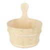 Sauna Bucket with Inner Liner - Wooden Sauna Supplies and Accessories for Traditional Sauna Rooms view 1