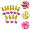 Cabilock Creative Hawaii Theme Cake Topper Set Flamingo Pineapple Toppers for Parties view 4