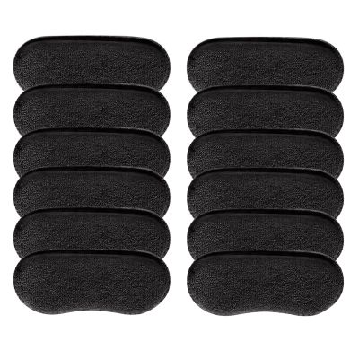 Heel Pads for Shoes Reusable Heel Guards Liners for Women Men, Improved Shoe Comfort and Fit, Heel Protector to Prevent Heel Blister (Color : Black, Size : 12pcs-Thick 3mm)
