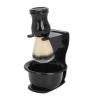 Hooleey Beard Care Kit Pocket Beard Brush with Holder and Soaping Bowl Men Hair Cleaning Styling Set view 4