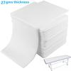 100 Pieces Massage Sheets Cover, Disposable Spa Bed Cover Table Sheets for Beauty Salon, Hotels, Tattoo, PE Non Woven Fabric, Oil-Waterproof view 2