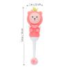SEWOART 2pcs Childrens Toothbrushes Soft Silicone Bristle Bear Shape Manual Toothbrush for Kids Age 0-9 with Safe and Effective Cleaning in Pink view 2