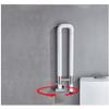 Foldable Toilet Grab Bar,Disabled Handrails Handrail for Lavatory and Bathroom Aid Assist Rail Safety Support Rail 80cm view 3