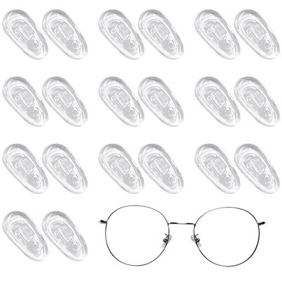 10 Pairs Glasses Nose Pads, Silicone Nose Pads for Glasses Non-Slip Spectacle Nose Pads for Glasses Sunglasses Spectacles Eyewear Eyeglass