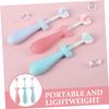 Beatifufu Manual Boys and Girls Toothbrush 3 Pcs Toddler Toothbrushes Soft Bristles and Cute Design view 2