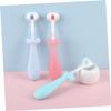 Beatifufu Manual Boys and Girls Toothbrush 3 Pcs Toddler Toothbrushes Soft Bristles and Cute Design view 4