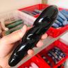 1PC Natural Curved Black Obsidian Quartz Stone Massage Crystal Yoni Wand 170mm-180mm for Women Healthy PEIQIYIN view 1