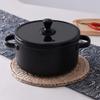 Clay Stew Pot Clay Casserole Ceramic Casserole - Firing at high temperature, concentrated energy heating, fully releasing nutrition and taste - capacity 0.87L (capacity 0.87L) view 2