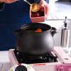 Soup Pot Cast Iron Casserole Pot Clay Pot Rice Cooker,Household Ceramic Soup Pot Spodumene Porcelain Clay Gas Stove Applicable (Size : 4.5L) view 3
