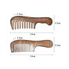NEBE Comb Hair Comb Wood Salon Long Wide Tooth Hair Comb Home Wood Comb Massage Hair Tools for Men Women Hair Combs(B) view 2