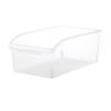 MINGZHE Pantry Organizer Bin Curved Mouth Clear Large Capacity Multi Purpose Food Storage Basket for Kitchen, Countertops, Cabinets, Refrigerator, Freezer, Bedrooms, Bathrooms view 1