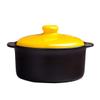 Ceramic Round Casserole/Clay Pot/Earthen Pot/Ceramic Cookware Heat Induction Cooker Open Flame High Temperature Resistance Casserole/Household Ceramics Anti-scalding Practical Stew Pot view 1