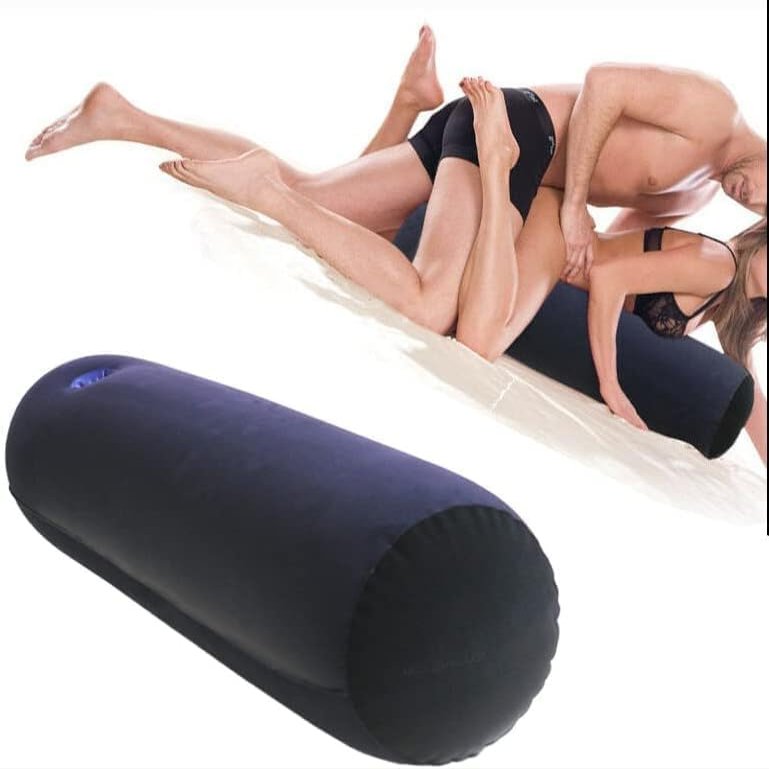 Sex Pillow Toys Position Inflatable Ramp Sex Funiture for Bedroom Positioning Toys Body Sex Cushion Support Pillow for Couples Women Men-Long Round Pillow