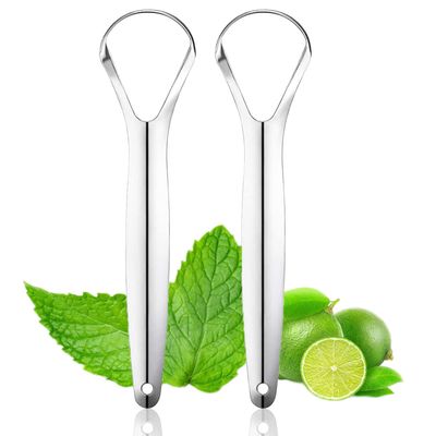 2Pack Tongue Scraper Metal Stainless Steel Tongue Scrapers for Adults Restore Fresh Breath Improve Taste and Oral Health with Our Tongue Cleaners Suitable for Fresher Breath in Seconds