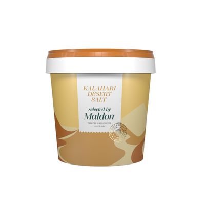 Maldon - Kalahari Desert Salt - Selected by Our Seasoned Experts - Naturally Coarse Salt Harvested from Kalahari Desert - Perfect for a Wide Range of Dishes - 1kg Tub