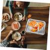 Fruit Bowl 1 Set Stainless Steel Drain Pan Stainless Steel Food Containers Stainless Steel Tray Containers for Food Convenient Fruits Plate Barbecue Serving Dish Frying Food Tray Pot Belt (Color : Si view 3