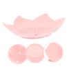 CAXUSD 2pcs Silicone Soap Holder Flower Shaped Soap Dish Tray Water Draining Function for Bathroom Wash Table view 4