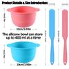 2 Pcs Silicone Wax Warmer Liner Pot, Non-Stick Wax Pot Silicone Bowl Replacement, Reuse Wax Melt Warmer Liner With 2Pcs Silicone Spatulas. view 2