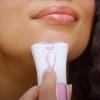 Glabrousskin Hair Remover for Face Women Smooth Glide Glamorous Skin Epilator with Light and Cleaning Brush, Portable Lady Shavers for Women Face Leg Arm Hair Remove 2.4x4.5 Inch NO Battery view 2