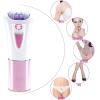 Glabrousskin Hair Remover for Face Women Smooth Glide Glamorous Skin Epilator with Light and Cleaning Brush, Portable Lady Shavers for Women Face Leg Arm Hair Remove 2.4x4.5 Inch NO Battery view 3