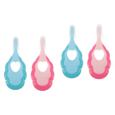 FRCOLOR 4pcs Ergonomic Boy Girl Toothbrushes for Boys and Girls Comfortable Soft Brush Lovely Design for Daily Use and Travel