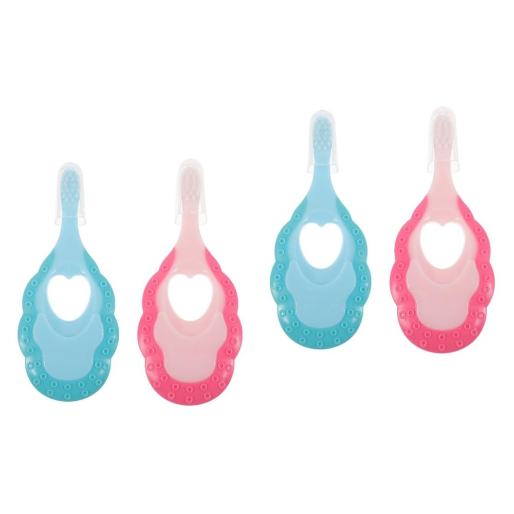 FRCOLOR 4pcs Ergonomic Boy Girl Toothbrushes for Boys and Girls Comfortable Soft Brush Lovely Design for Daily Use and Travel