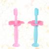 FRCOLOR 6pcs Silicone Toothbrush for Boy Girl Boys and Girls Protective Baffle Training Toothbrush for Oral Care Soft Bristles view 4