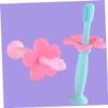 FRCOLOR 4pcs Silicone Toothbrush Manual Toothbrushes Protective Baffle for Boy Girl Boys and Girls Training Bristles for Oral Care view 4