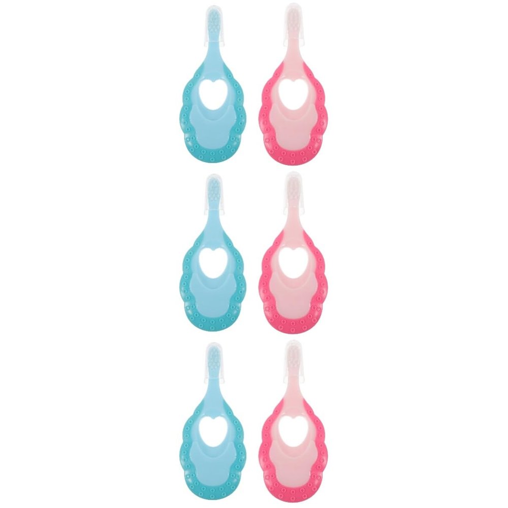 FRCOLOR 6pcs Ergonomic Boy Girl Toothbrush Soft Brush Boys and Girls Toothbrush Lovely Design for Daily Use and Travel