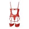 WILLBEST sexy bra and knicker sets bridal 3 piece set sexy bras nightgown bodysuit extender for women underwear women's pyjama sets bra easter outfit glitter bodysuit women's pjs night out view 3
