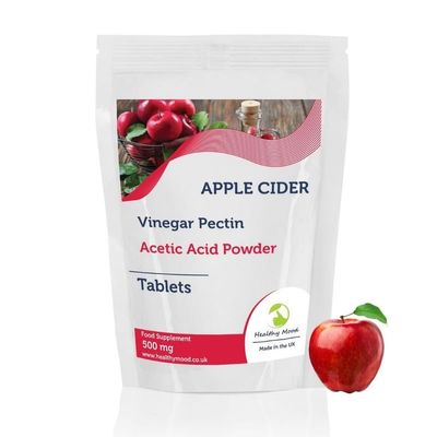 Apple Cider Vinegar 500mg Tablets Vegan & Vegetarian Friendly Daily Digestive Support Supplement
