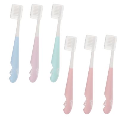 FRCOLOR Soft Bristle Toothbrush Cartoon Boy Girl Tooth Cleaning Tool for Boys and Girls Bristle Brush Storage Bucket Random Color