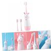 FRCOLOR 2sets Sonic Vibrating Boys and Girls Toothbrush Electric Toothbrush for Boy Girl Soft Bristles Rechargeable Electronic Replacement Heads view 4