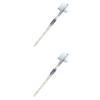 FRCOLOR 2pcs Teeth Cleaning Plaque Removal Denture Brush Double-Sided False Teeth Brush Gentle Bristles Non-Slip Handle view 1