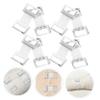ULTECHNOVO 200pcs Bandage Clips Elastic Wrap Fastener Clips for Injury Tape Bandage Buckle Clamp for Ankle Strapping Stretch Wrap for Waist Tightener view 3
