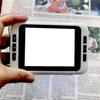Electronic Magnifier Visually Impaired Reading Newspaper Digital Magnifying Glass - 19 Color Modes for Seniors with Low Vision - Assistive Reading Aid view 1